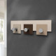 Appendiabiti da salotto con struttura in legno con 3 ganci