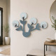 Appendiabiti per ingresso da parete in stile moderno a forma di vaso con fiori