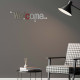 Appendino da parete in legno dal design moderno con scritta