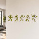 Attaccapanni a muro per camerette design moderno in legno con 5 ganci