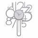 Orologio da parete a pendolo in legno dal design moderno ed elegante