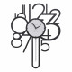 Orologio da parete a pendolo in legno dal design moderno ed elegante