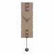 Orologio da parete a pendolo in legno dal design moderno ed elegante