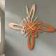 Orologio da parete particolare in legno