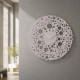 Orologio da parete design moderno in legno con decoro a bolle