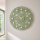 Orologio da parete design moderno in legno con decoro a bolle