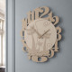 Orologio da parete dal design moderno con gattini in legno 