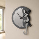 Orologio da parete in legno moderno con geco