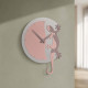 Orologio da parete in legno design moderno con geco