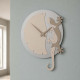 Orologio da parete con geco in legno dal design moderno