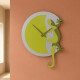 Orologio da parete in legno con geco 