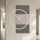 Orologio da parete grande in legno dal design moderno ed elegante