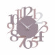 Orologio da parete in legno con numeri dal design moderno