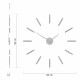 Orologio da parete in legno dal design moderno e minimalista