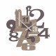 Orologio da parete in legno dal design moderno