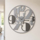 Orologio da parete in legno dal design moderno lancette in alluminio