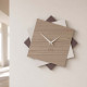 Orologio da parete in legno per cucina o per soggiorno dal design moderno