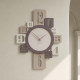Orologio da parete in legno per cucina o soggiorno di design moderno