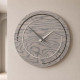 Orologio da parete in legno per soggiorno o cucina di design moderno