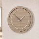 Orologio da parete in legno per soggiorno o cucina di design moderno
