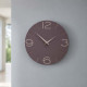 Orologio da parete in legno rotondo dal design moderno