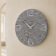 Orologio da parete in legno rotondo dal design moderno
