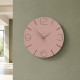 Orologio da parete in legno rotondo dal design moderno