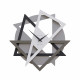 Orologio da parete moderno con forme geometriche da salotto