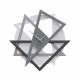 Orologio da parete moderno con forme geometriche da salotto
