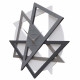 Orologio da parete moderno con forme geometriche da salotto