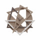 Orologio da parete moderno con forme geometriche da salotto