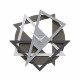 Orologio da parete moderno con forme geometriche da salotto