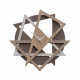 Orologio da parete moderno con forme geometriche da salotto