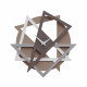 Orologio da parete moderno con forme geometriche da salotto