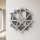 Orologio da parete moderno con forme geometriche da salotto