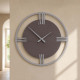 Orologio da parete moderno grande in legno con numeri romani