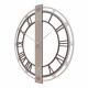 Orologio da parete moderno in legno con numeri romani