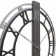 Orologio da parete moderno in legno con numeri romani