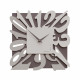 Orologio da parete moderno in legno quadrato con numeri design particolare