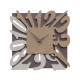 Orologio da parete moderno in legno quadrato con numeri design particolare