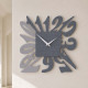 Orologio da parete moderno in legno quadrato con numeri design particolare