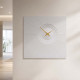 Orologio da parete quadrato di design moderno in legno effetto tridimensionale