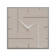 Orologio da parete quadrato in legno dal design moderno ed elegante