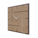 Orologio da parete quadrato in legno dal design moderno ed elegante