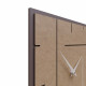 Orologio da parete quadrato in legno dal design moderno ed elegante