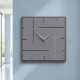 Orologio da parete quadrato in legno dal design moderno ed elegante