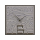 Orologio da parete quadrato in legno dal design moderno