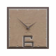 Orologio da parete quadrato in legno dal design moderno