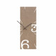 Orologio da parete rettangolare verticale in legno dal design moderno