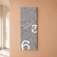 Orologio da parete rettangolare verticale in legno dal design moderno